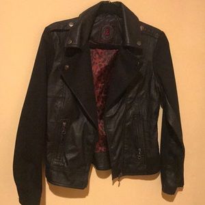 Faux leather jacket